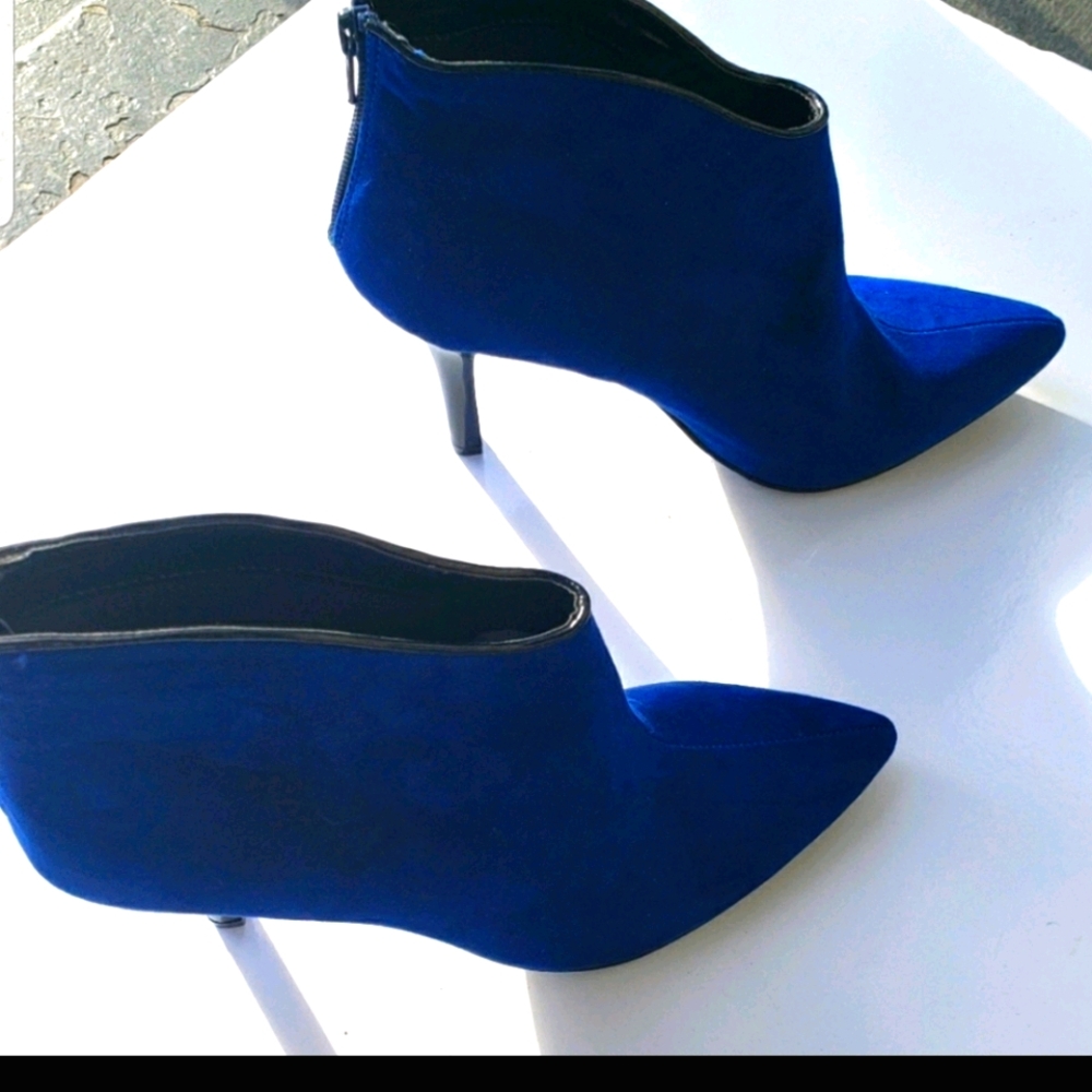 Carlos Santana  Womens Blue Ankle Boots